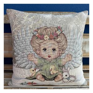 Veľkonočná gobelínová obliečka na vankúš 42x42 cm Eden 6018 Farba Viacfarebná Rozmery 42x42 cm