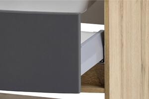 SKRINKA S UMÝVADLOM, sivá, farby duba, 80 cm Held - Kúpeľňové skrinky, Online Only