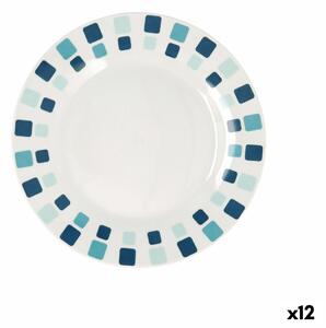 Dezertný tanier Quid Simetric Modrá Keramický 19 cm (12 kusov)