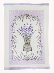 Kuchynská dekoračná utierka Levanduľa 50x70 cm Farba Fialová Rozmery 50x70 cm
