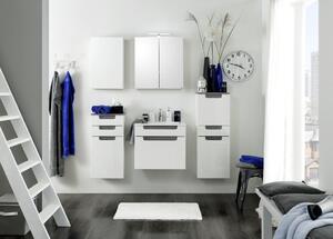 SKRINKA S UMÝVADLOM, biela, farby strieborného duba, biela, 60 cm Held - Kúpeľňové skrinky, Online Only