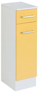 SPODNÁ SKRINKA, žltá, biela, 25/84/35 cm MID.YOU - Kúpeľňové skrinky, Online Only