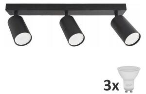LED Bodové svietidlo ANGIE 3xGU10/6W/230V čierna