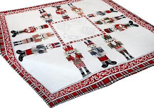 Vianočný ženilkový obrus Luskáčik 90x90 cm Chenille IT035 Farba Viacfarebná Rozmery 90x90 cm