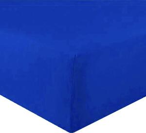 Posteľná plachta jersey tmavo modrá TiaHome - 160x200cm