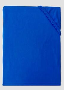 Posteľná plachta jersey tmavo modrá TiaHome - 90x200cm