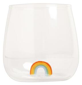 Pohár na vodu s dekoráciou 370 ml – Rainbow