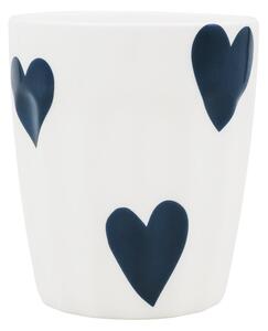 Porcelánový hrnček Hearts 290 ml – dark blue