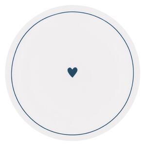 Porcelánový tanier Heart Ø 20,4 cm – dark blue