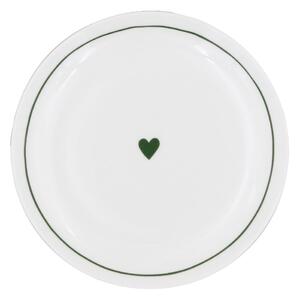 Porcelánový tanier Heart Ø 20,4 cm – green