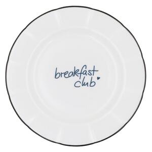 Porcelánový tanier Breakfast Club Ø 20,4 cm – blue