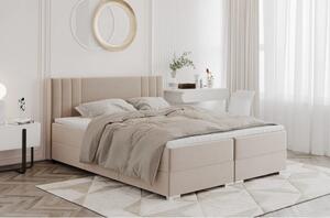 Manželská posteľ AGNETA 1 - 140x200, béžová