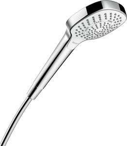Hansgrohe Croma Select E, Ručná sprchová hlavica, Chróm, Biela, Múr