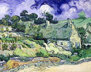 Vincent van Gogh - Obrazová reprodukcia Thatched cottages at Cordeville, Auvers-sur-Oise, (40 x 30 cm)