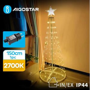 Aigostar-LED Vonkajšia vianočná dekorácia LED/3,6W/31/230V 2700K 150cm IP44