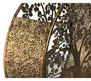 Svietnik Home ESPRIT Zlatá Kov Sklo 30 x 11 x 36 cm