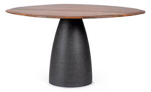 MUZZA Jedálenský stôl Stan čierno-hnedý