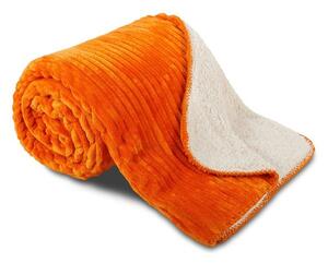 SLEEPWELL Teplá deka SLEEP WELL ovečka manšester oranžová Mikroplyš 150x200 cm