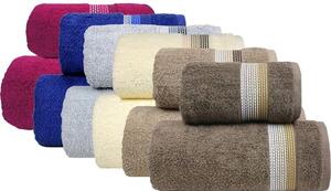GRENO OMBRE béžový, bavlnené uteráky a osušky bežová Bavlna 50x90 cm