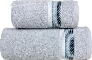 GRENO OMBRE svetlosivý, bavlnené uteráky a osušky svetlošedá Bavlna 50x90 cm