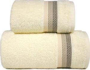 GRENO OMBRE krémový, bavlnené uteráky a osušky krémová Bavlna 70x140 cm