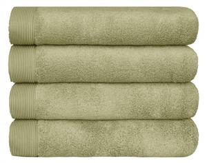 SCAN QUILT MODAL SOFT - uteráky, osušky olivová Bavlna/modal 50x100 cm