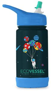 Eco Vessel Detská termofľaša FROST so sklápacím sosákom - Outerspace čierna 350 ml