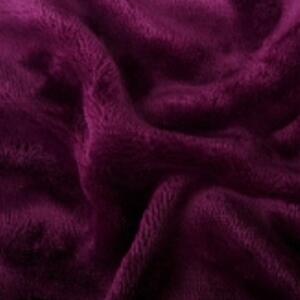 SLEEPWELL Prestieradlo SLEEP WELL - tmavo fialová tmavofialová Mikroplyš 90x200 cm