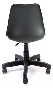 Kancelárska stolička otočná stolička s nastaviteľnou výškou čierna CH-04
