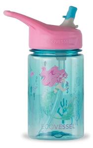 Eco Vessel Detská plastová fľaša so slamkou SPLASH 355 ml - MERMAID 350 ml