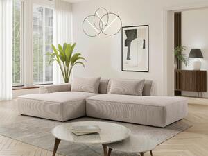 ROHOVÁ SEDAČKA, plast, textil, kompozitné drevo, béžová Livetastic - Sedačky, Online Only