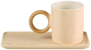 HRNČEK NA KÁVU nový kostný porcelán (new bone china) keramika Novel - Jedálenské sety