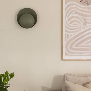 Globen Lighting nástenné svetlo ORBIT, zelené, kov, Ø 30 cm, Zelená, Obývacia izba / jedáleň, kov, Moderný, Nástenné svietidlo
