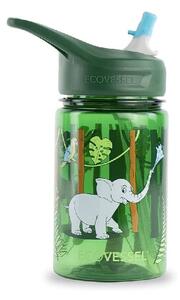 Eco Vessel Detská plastová fľaša so slamkou SPLASH 355 ml - JUNGLE 350 ml