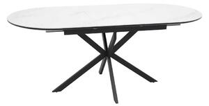 Jedálenský stôl Maxwell II 140 x 80 cm, biela / čierna