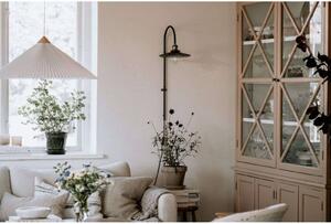 Globen Lighting nástenné svetlo COBBLER, sivá, výška 75 cm, Hliník / sivá / zinok, Obývacia izba / jedáleň, Sklo, Vintage, Nástenné svietidlo