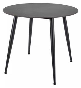 Jedálenský stôl Rion - priemer 90 cm, čierna
