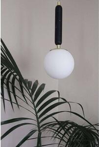 Globen Lighting závesné svietidlo Torrano, zelené, Ø 15 cm, Zelená, Obývacia izba / jedáleň, Kameň, Dizajn, Závesné svietidlo