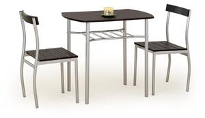 Halmar Jedálenská zostava Lance, stôl + 2 stoličky, wenge