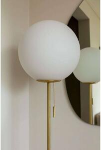 Globen Lighting stojacia lampa Torrano Výška 145 cm Travertín, Krémová / jantárovo žltá, Obývacia izba / jedáleň, Kameň, Dizajn, Stojaca lampa