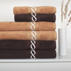 Matějovský ROYAL CHOCO - HNEDÁ - bambusové uteráky, osušky čokoládová Bavlna/Bambus 50x100 cm
