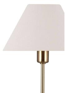 Globen Lighting stolová lampa IRIS, krémová, výška 51 cm, Krémová / jantárovo žltá, Obývacia izba / jedáleň, Textil / látka / hodváb, Vintage, Stojacie svietidlo