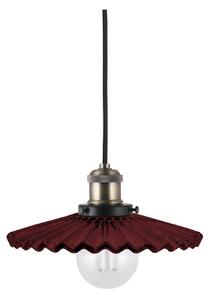 Globen Lighting závesné svietidlo COBBLER, tmavočervené, Ø 25 cm, Červená, Obývacia izba / jedáleň, Sklo, Vintage, Závesné svietidlo
