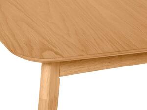 MUZZA Rozkladací stôl kennan 120 (150) x 80 cm prírodný