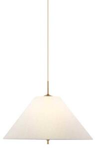 Globen Lighting závesné svietidlo IRIS, krémová, Ø 50 cm, Krémová / jantárovo žltá, Obývacia izba / jedáleň, Textil / látka / hodváb, Vintage, Závesné svietidlo