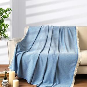 Denizli Concept Jemný tkaný prehoz na pohovku aj posteľ SANDY modrý modrá 210x230 cm
