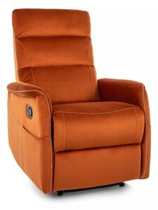 Masážne kreslo Vinci Velvet, oranžová