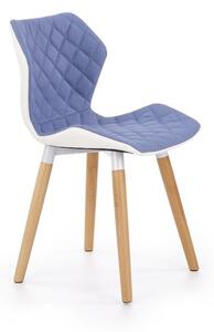 Halmar Jedálenská stolička K277, svetlo modrá/biela
