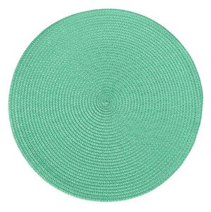 Dovoz EU Prestieranie tkané, kruhové - zelené 40 zelená Polyester 35 cm kruh