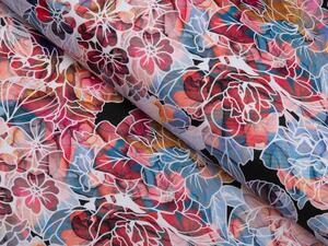 Biante Dekoračné prestieranie na stôl Rongo RGP-503 Červeno-modré kvety 30x40 cm